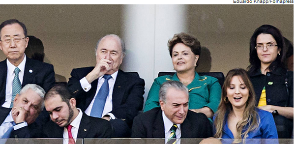 Dilma vaiada na Copa