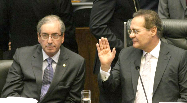 * Renan e Cunha voltam a trocar farpas sobre votações.