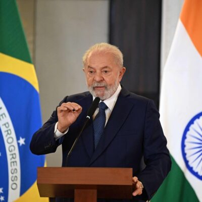 Presidente da república, Luiz Inácio Lula da Silva, após a sessão de encerramento da cúpula do G20 em Nova Delhi