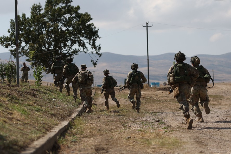 Soldados americanos fazem exercício conjunto com ministério da Defesa da Armênia