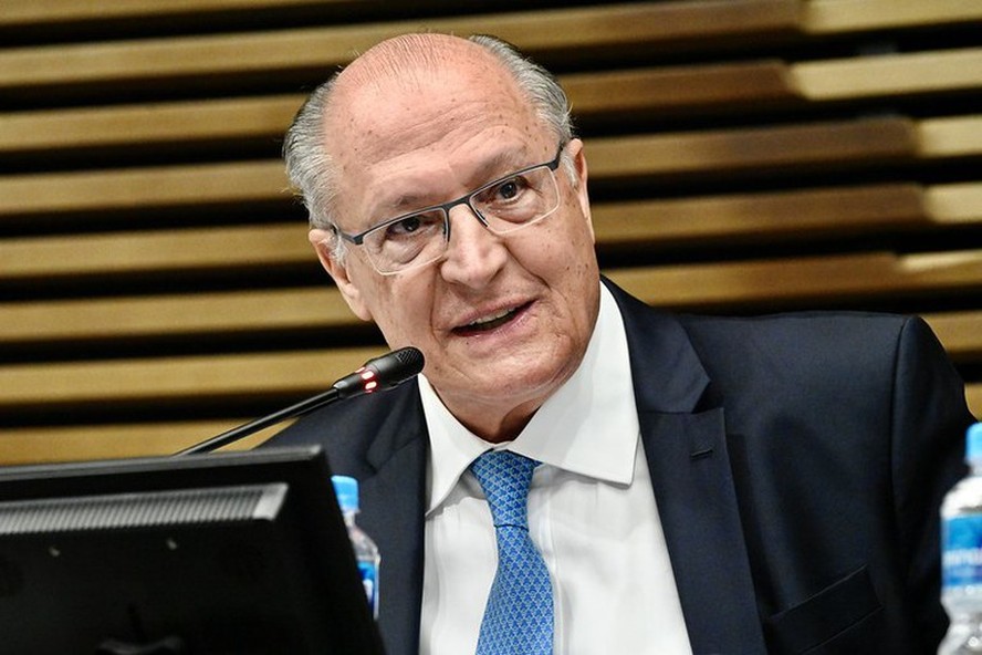Vice-presidente Geraldo Alckmin durante anúncio na Fiesp