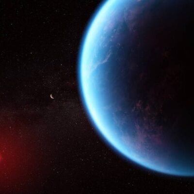 Ilustração do planeta K2-18 b, onde a Nasa pode ter detectado sinais de vida
