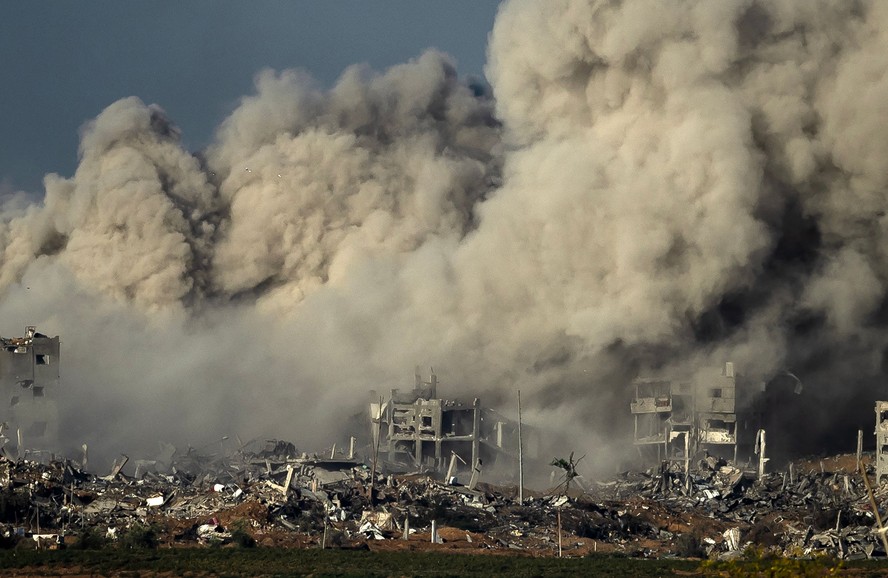 Bombardeio militar israelense no norte da Faixa de Gaza