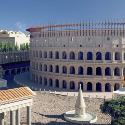 Visita interativa 3D ao Coliseu na Roma Antiga