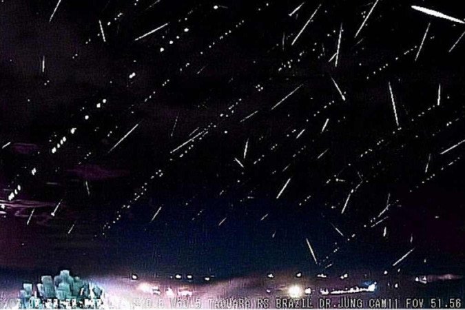 Essa chuva de meteoros ocorre anualmente em novembro -  (crédito: Divulgação/Observatório Heller & Jung)