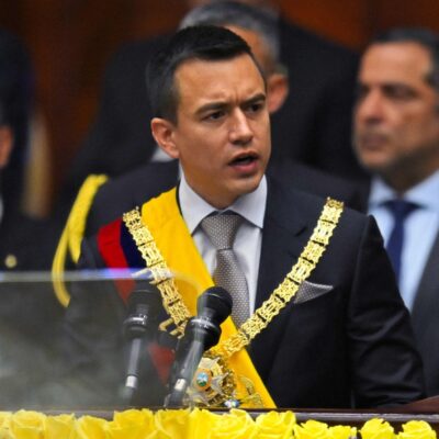 Daniel Noboa tomou posse como presidente do Equador no dia 23 de novembro