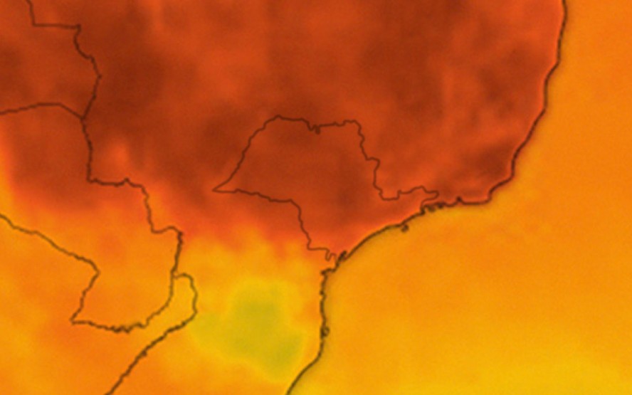 O estado de São Paulo está sofrendo consequências dos ventos quentes do sistema de alta pressão