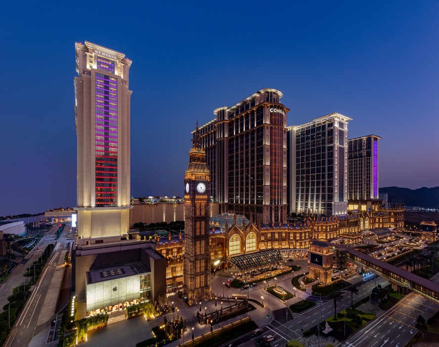 The Londoner é um dos hotéis do Sands Resorts Macao, que têm cidades resorts integradas