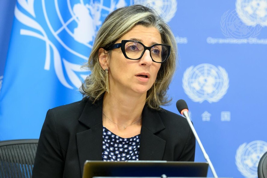 Francesca Albanese, relatora especial da ONU para os Direitos Humanos nos territórios palestinos
