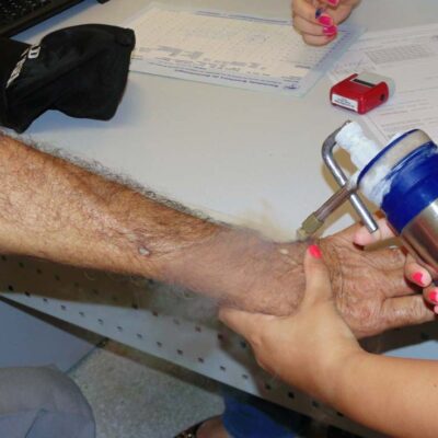 Mutirão oferece atendimentos dermatológicos à população — Foto: Hospital Regional/Divulgação