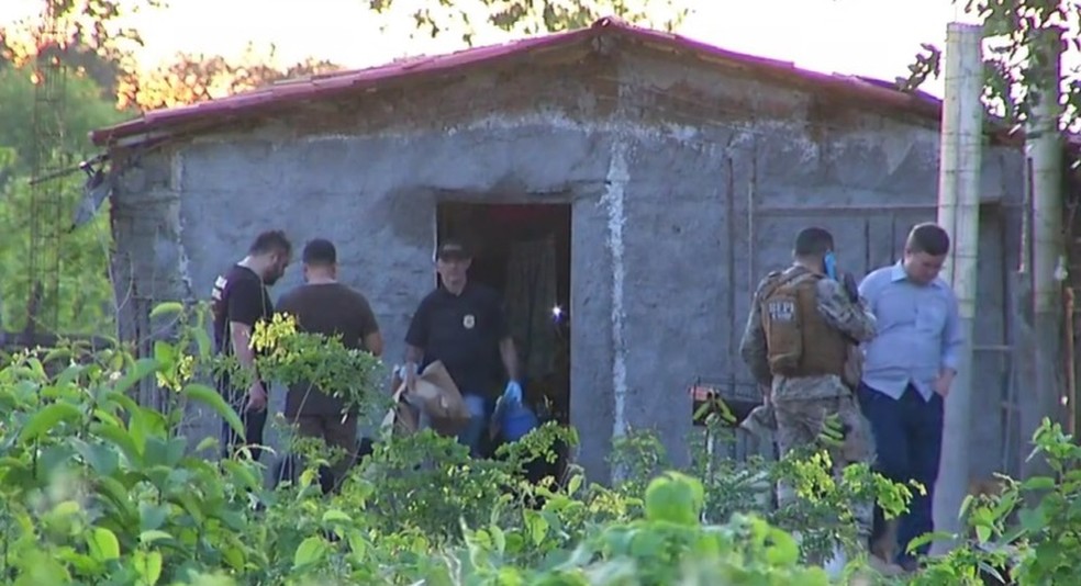 Casa na zona rural de baraúna foi usada como esconderijo pelos fugitivos de Mossoró — Foto: Reprodução/Inter TV Cabugi