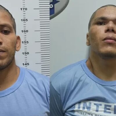 Rogério e Deibson: dupla escapou da Penitenciária Federal de Mossoró (RN) na última quarta-feira