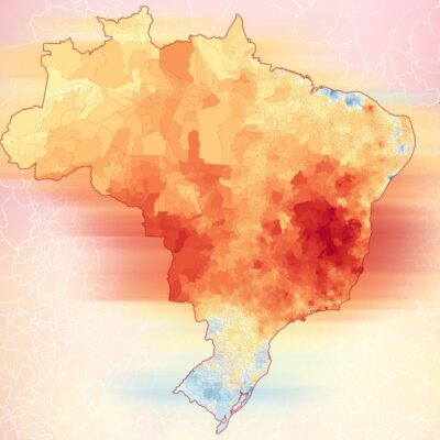 Mapa mostra os lugares do Brasil que mais esquentaram em ano de recorde mundial de calor