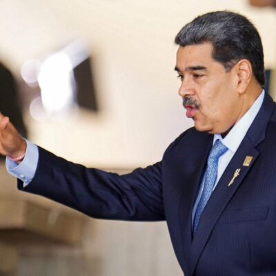 O presidente da Venezuela Nicolás Maduro: