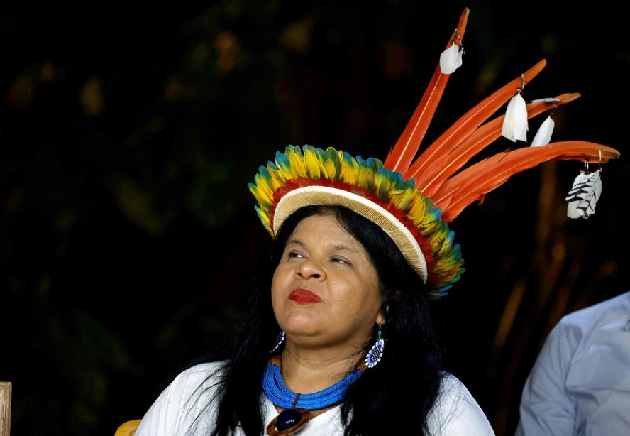 A ministra dos Povos Indígenas, Sonia Guajajara