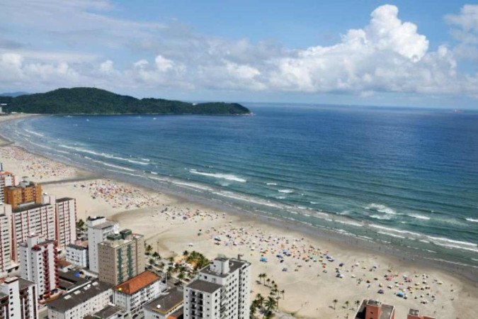 Mais de 50% da população brasileira mora a uma distancia de até 150km do mar  -  (crédito: Fred Casagrande/Prefeitura de Praia Grande)