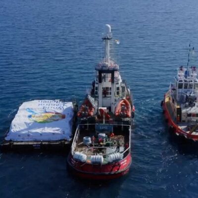 Navio de ajuda deixa Chipre rumo a Gaza
 12/3/2024   World Central Kitchen/Divulgação/REUTERS