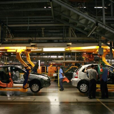 Fábrica da Peugeot, da Stellantis, em Porto Real, no Rio de Janeiro