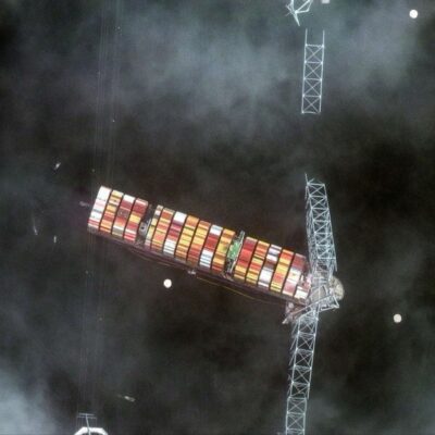 Ponte de Baltimore: imagens de satélite mostram queda e colisão de navio por ângulo inédito; veja fotos
