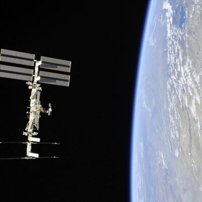 Estação Espacial Internacional, fotografada em 2018