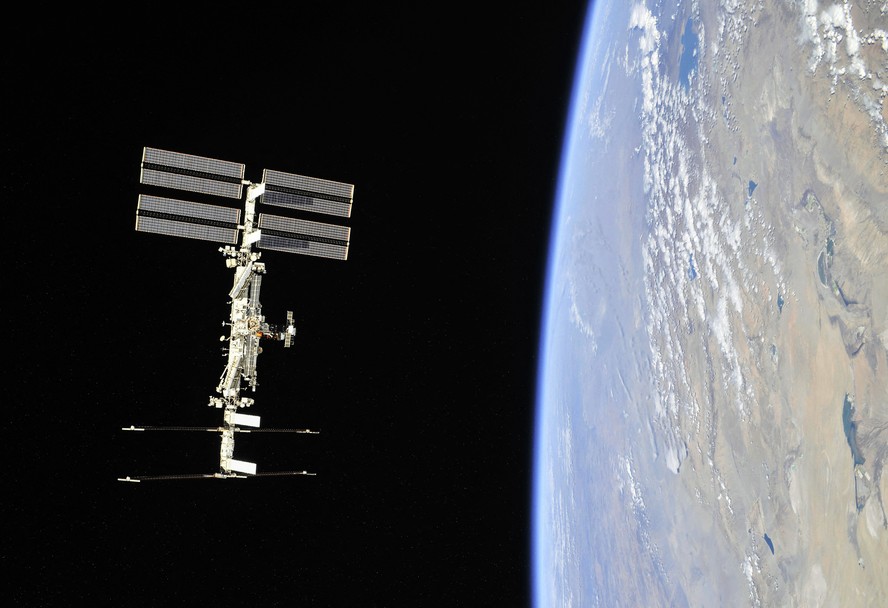 Estação Espacial Internacional, fotografada em 2018