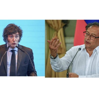Colômbia expulsa diplomatas argentinos após comentários de Milei
Decisão foi adotada depois de Milei chamar Petro de terrorista.
Fotos: Reuters