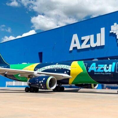 Avião da companhia área brasileira Azul | Reprodução/ Azul