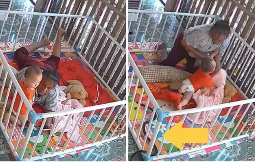 Avó salva bebê de ataque de cobra em cercadinho na Tailândia