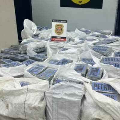Polícia Civil encontrou mais de 1,2 tonelada de cocaína escondidas em uma casa; destino da droga seria a Europa ou Ásia