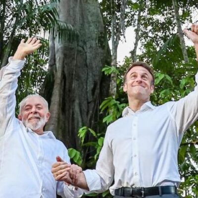 Lula e Macron em Belém