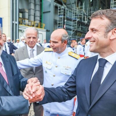 Lula e o presidente da França, Emmanuel Macron
