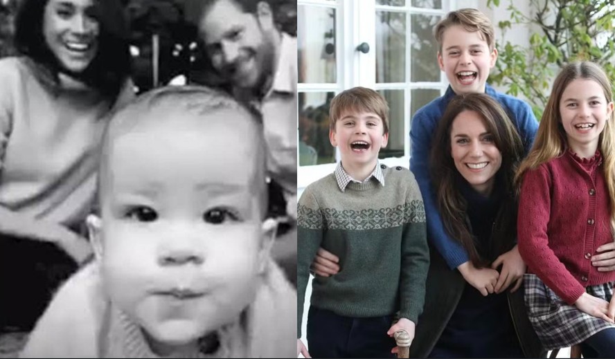 Meghan Markle e príncipe Harry foram acusados de manipular foto, assim como a cunhada Kate Middleton
