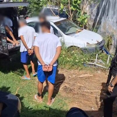 Seis homens foram presos suspeitos de sequestro no interior do RN — Foto: Polícia Civil/Divulgação