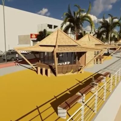 Revitalização projetada pela prefeitura em praias da Zona Leste de Natal — Foto: Divulgação