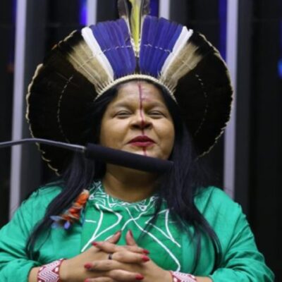a ministra dos Povos Indígenas, Sonia Guajajara