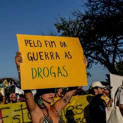 Manifestantes da Marcha da Maconha de Brasília foram ao STF na semana passada