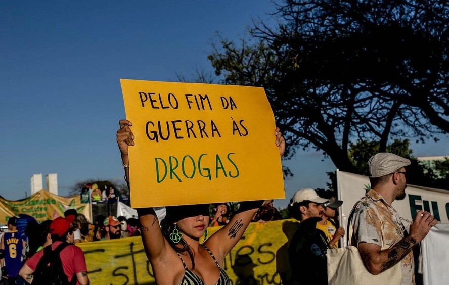 Manifestantes da Marcha da Maconha de Brasília foram ao STF na semana passada