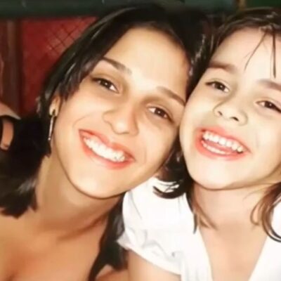 Ana Carolina Oliveira com a filha Isabella