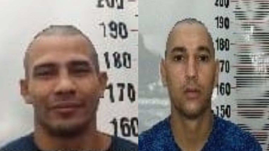 Douglas Luan Souza Anastácio, de 33 anos, e Naudiney de Arruda Martins, de 32, ambos detentos pelos crime de roubo e furto, escaparam da prisão com ajuda de cordas