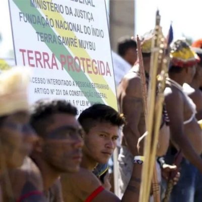 Após mais de 470 dias de governo, foram homologadas 10 das 14 terras apontadas pelo Grupo de Transição em 2023 como prontas para a assinatura -  (crédito: Marcelo Camargo/Agência Brasil)