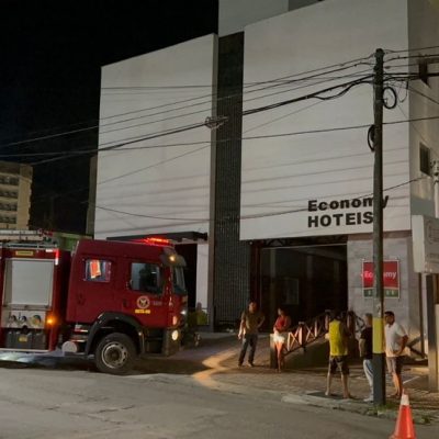 Incêndio atinge apartamento em hotel na Zona Sul de Natal — Foto: Cedida