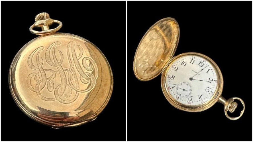 Relógio de ouro de passageiro mais rico do Titanic irá a leilão, na Inglaterra