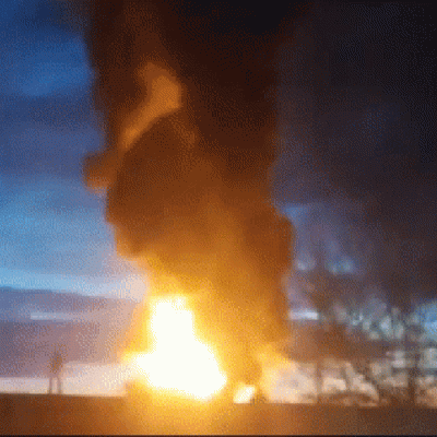 Ataque em refinaria provocou grande incêndio