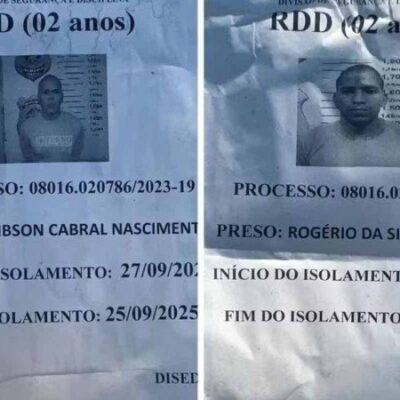 Os dois fugitivos foram encontrados no Pará  -  (crédito: Reprodução)