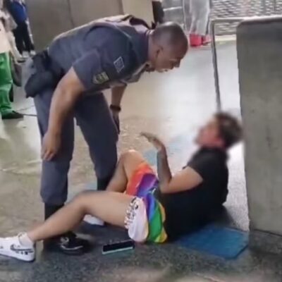 Mulher é agredida por policial militar no Metrô de SP