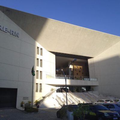 Tribunal Regional Eleitoral do Rio Grande do Norte RN (TRE-RN) sede fachada em natal — Foto: Julianne Barreto/Inter TV Cabugi