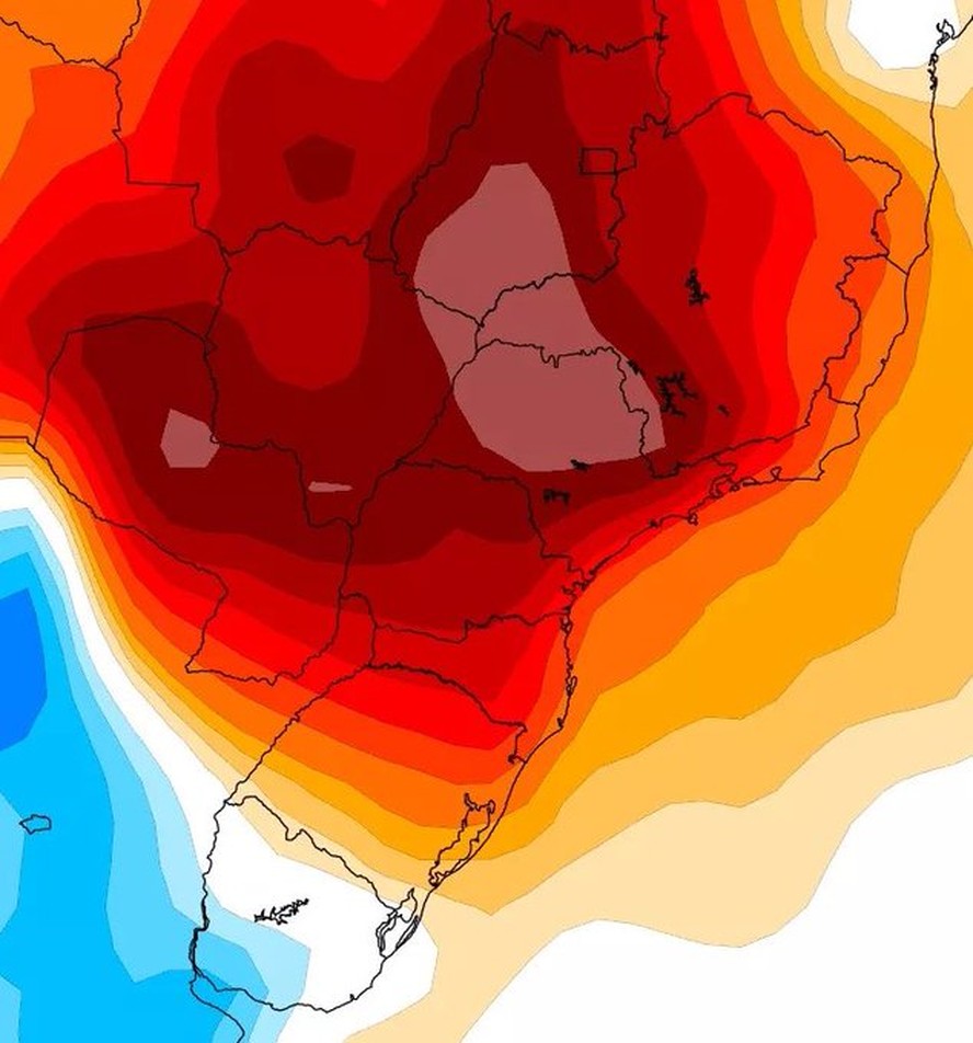 Onda de calor ganhará força no Brasil