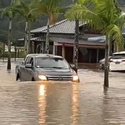 Chuvas afetam 24 municípos de Santa Catarina