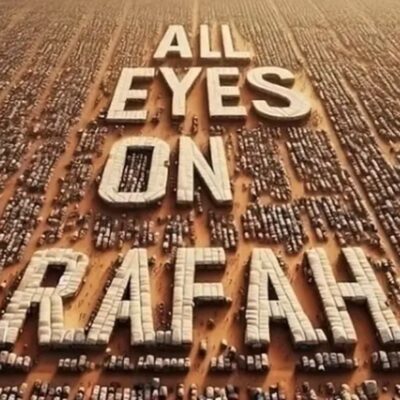 'Todos os olhos em Rafah': uma imagem de IA compartilhada mais de 40 milhões de vezes