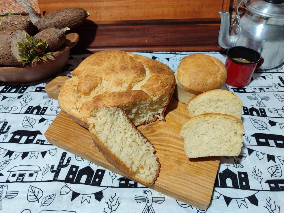 Pão de macaxeira — Foto: Inter TV Costa Branca